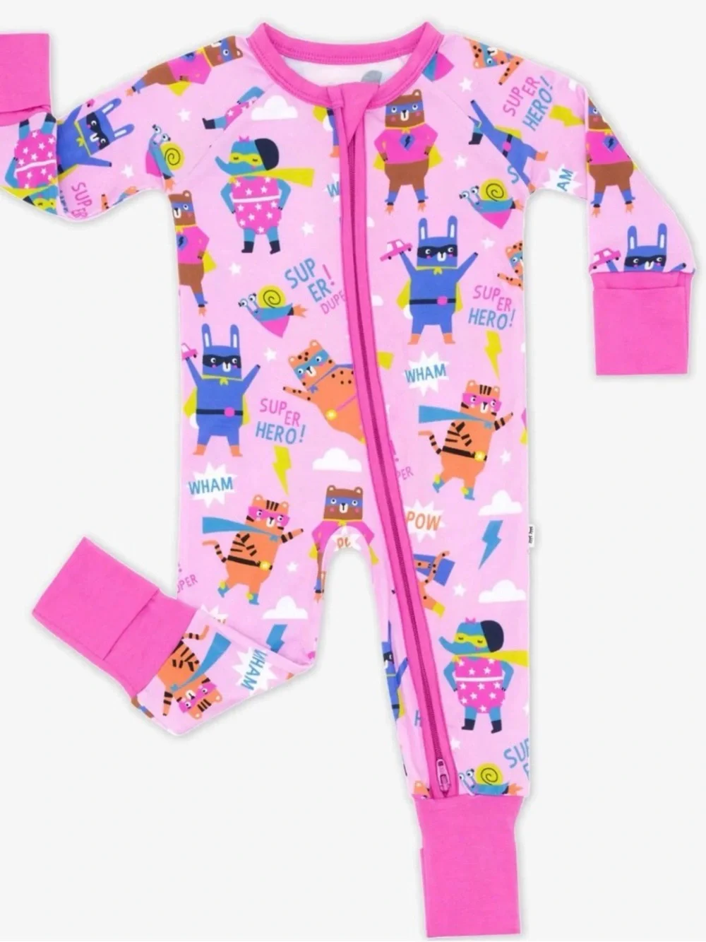 Little Sleepies Sleepy Heroes Bamboo Zippy Pajama 0-3 months